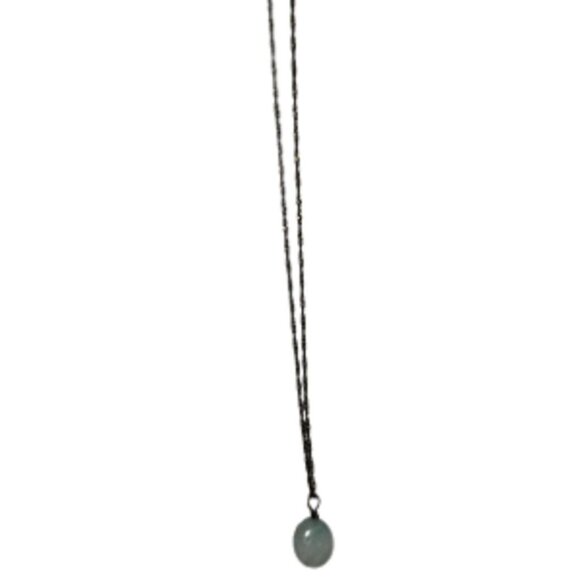 Boho Aquamarine Gemstone Pendant Chain Necklace Spiritual Peace Fashion Jewelry - Picture 1 of 8